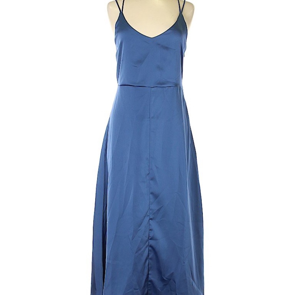 Mod Ref Satin Slip Midi Dress